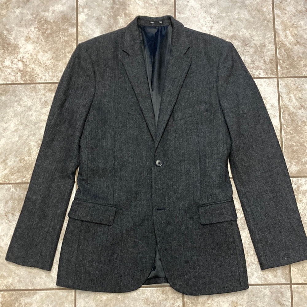 Gap tailored mens casual wool blend grey vest